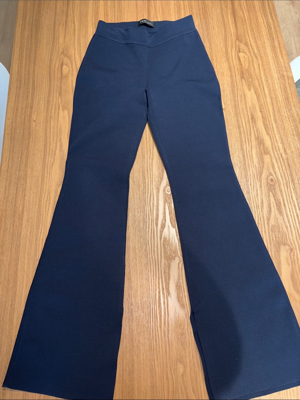 Babaton Navy Boot Cut Flare Pants